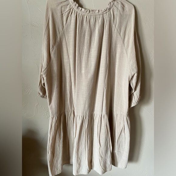 ABLE cream linen dress - Picture 2 of 3